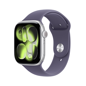 Apple Watch Series 11 46mm M/L GPS Alluminio Argento Sport Band Viola